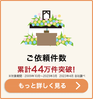 ご依頼件数累計44万件突破！