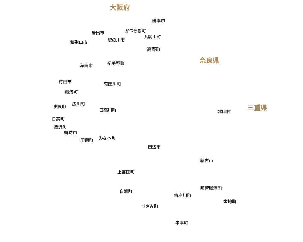 和歌山県市区名