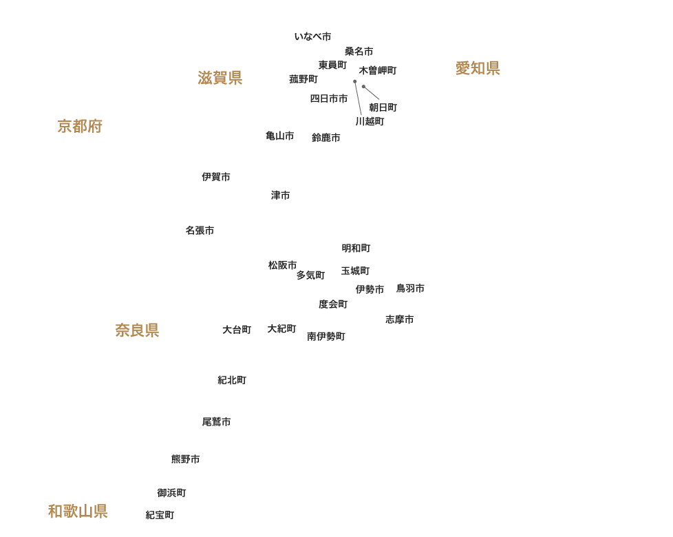 三重県市区名