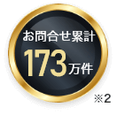 お問合せ累計173万件※2