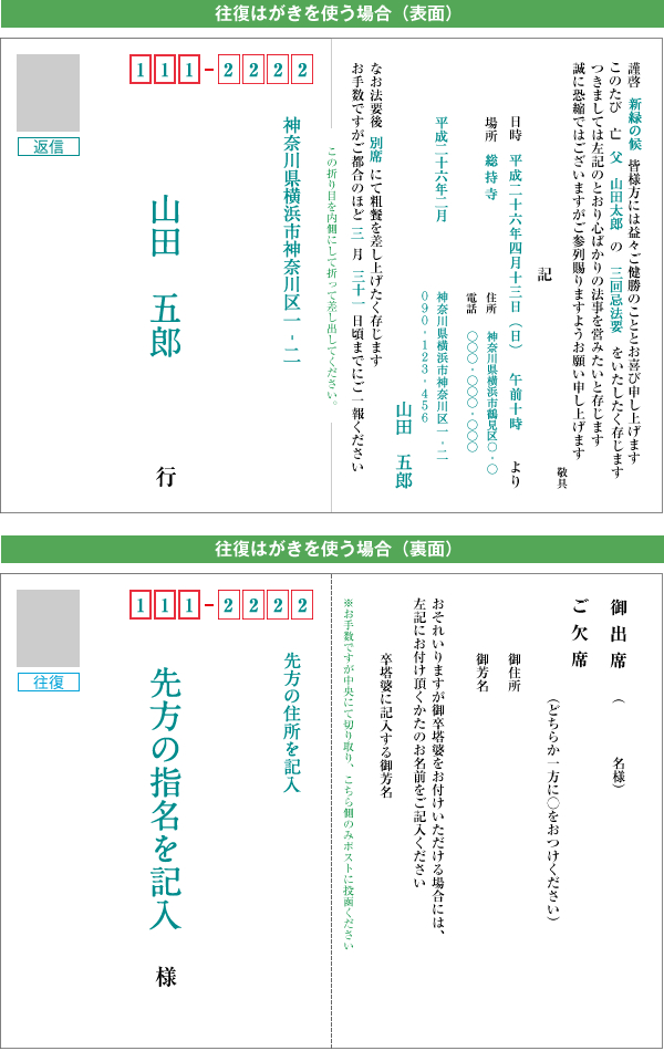 法事 法要の案内状の書き方徹底解説 法事や場面ごとの文例も紹介 小さなお葬式のコラム